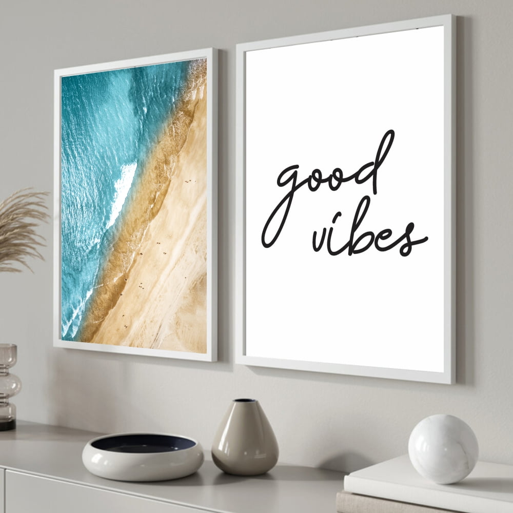 Quadro Decorativos Praia Good Vibes