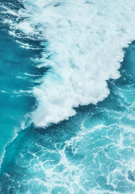 Quadros decorativos paisagem mar azul