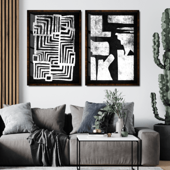 Quadros decorativos minimalista preto e branco