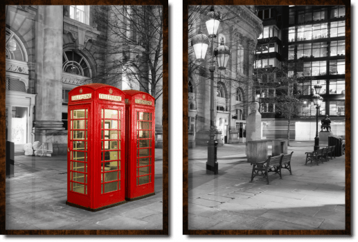 Quadros decorativos cabine telefônica Londres