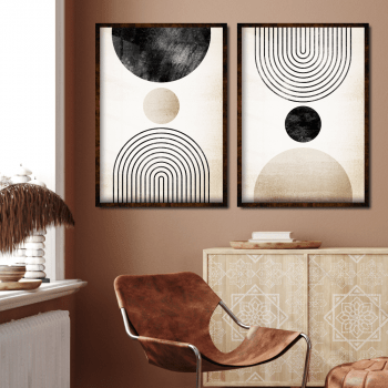 Quadros decorativos minimalista bege