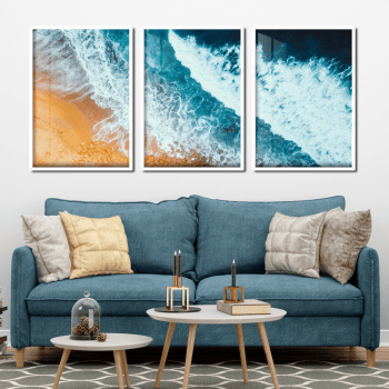 Quadro decorativo ondas do mar