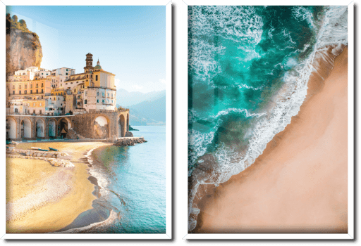 Quadros decorativos mar da Itália