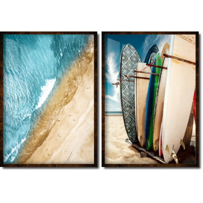 Quadro decorativos pranchas de surf